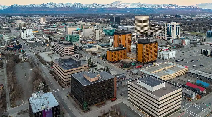 A local view of Anchorage, AK