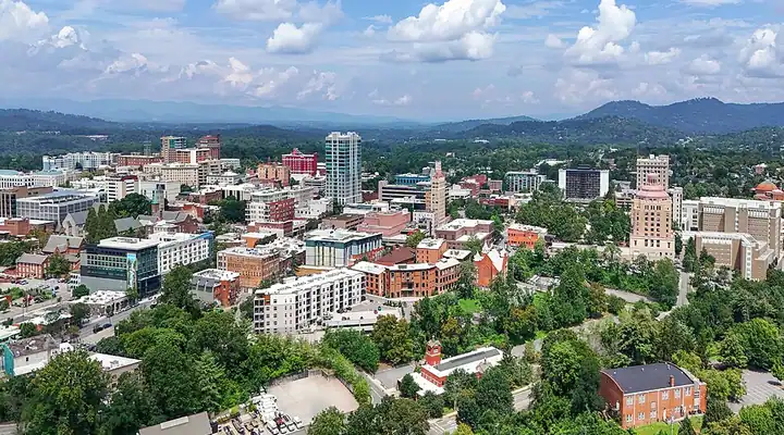 A local view of Asheville, NC