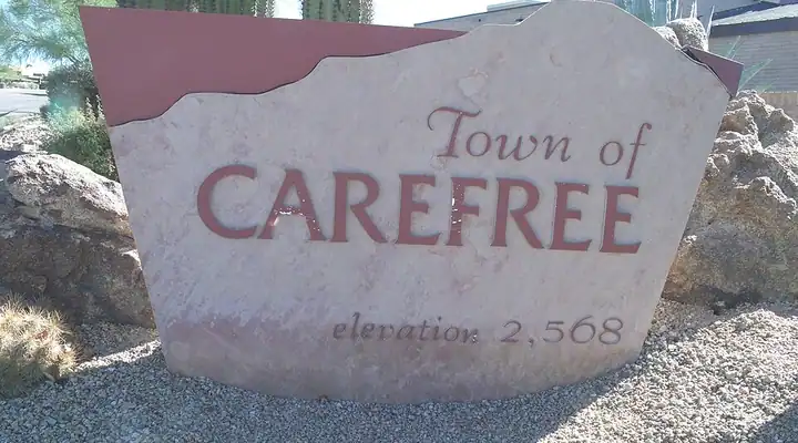 A local view of Carefree, AZ