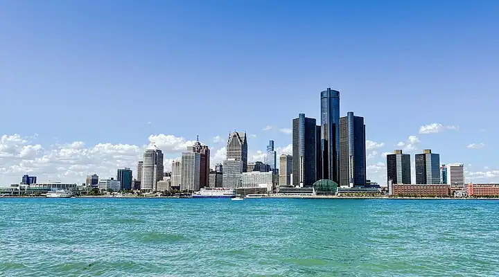 A local view of Detroit, MI