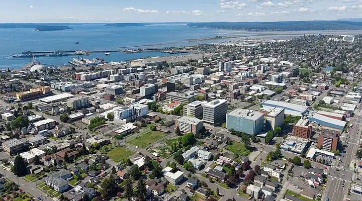 A local view of Everett, WA