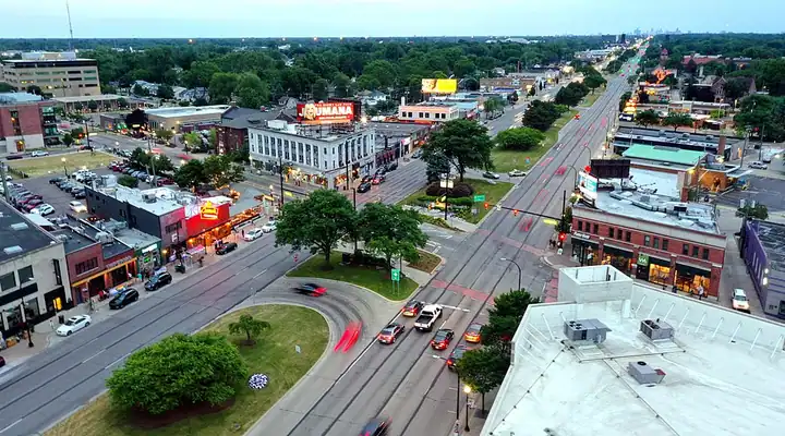 A local view of Ferndale, MI