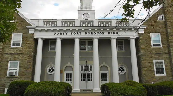 A local view of Forty Fort, PA