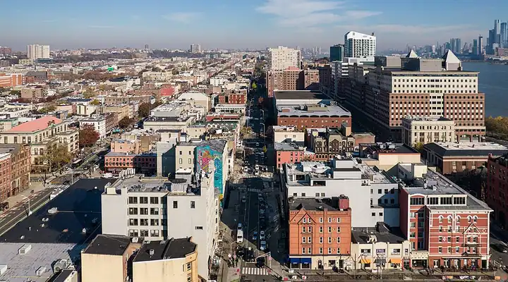 A local view of Hoboken, NJ