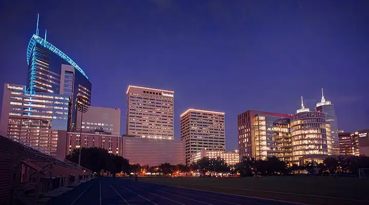 A local view of Houston, TX