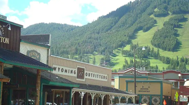 A local view of Jackson, WY