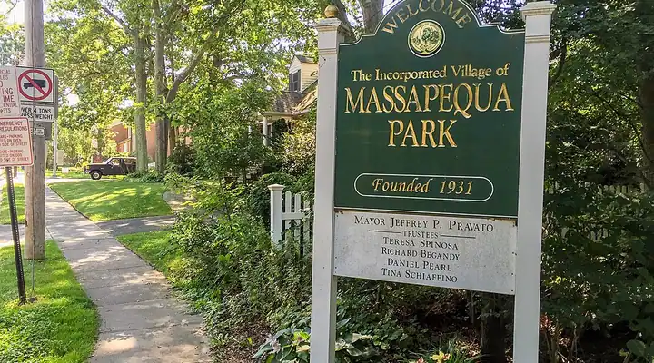 A local view of Massapequa Park, NY