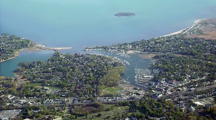 A local view of Milford, CT