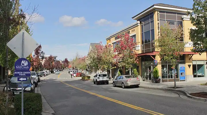 A local view of Mill Creek, WA