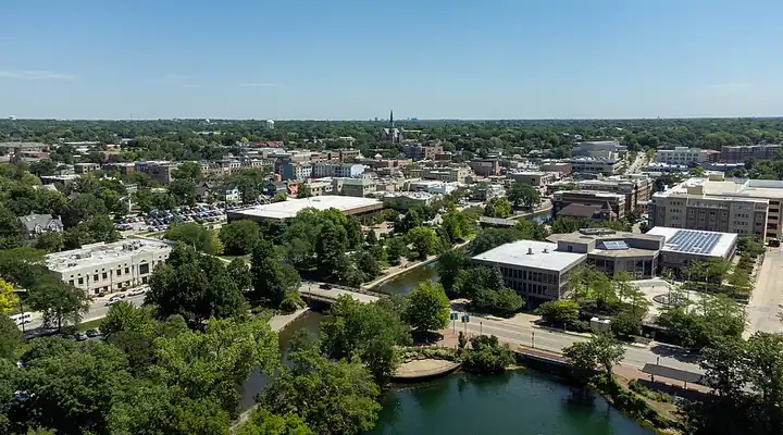A local view of Naperville, IL