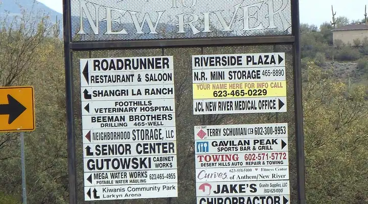 A local view of New River, AZ
