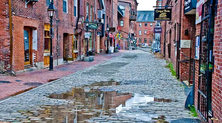 A local view of Portland, ME