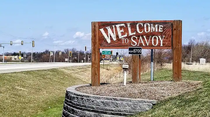 A local view of Savoy, IL