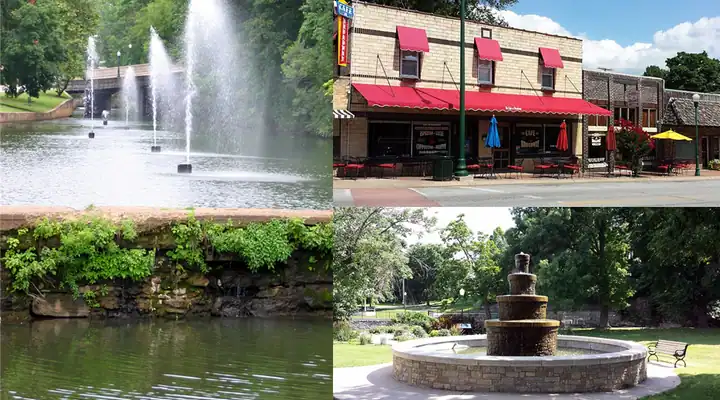A local view of Siloam Springs, AR