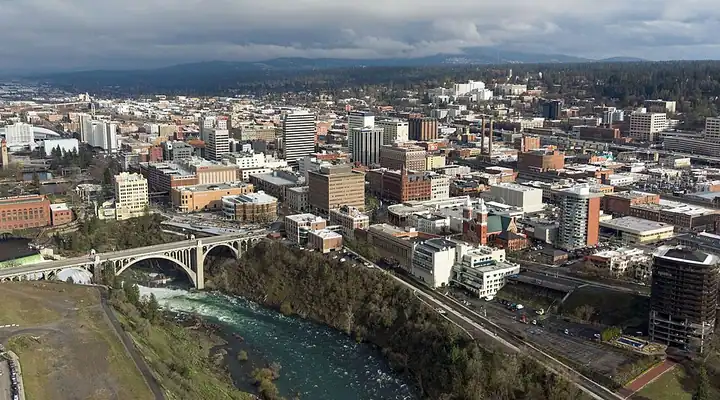 A local view of Spokane, WA