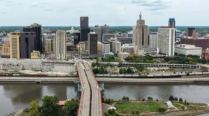 A local view of St Paul, MN