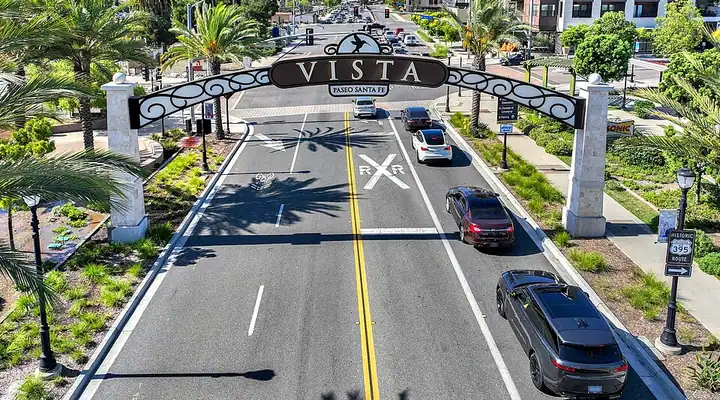 A local view of Vista, CA