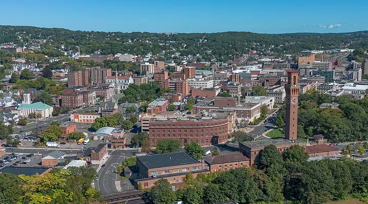 A local view of Waterbury, CT