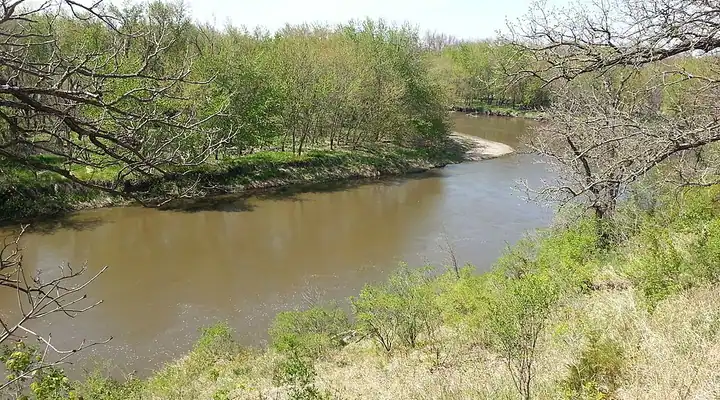 The Big Sioux River at Big Sioux Recreation Area in Brandon, South Dakota