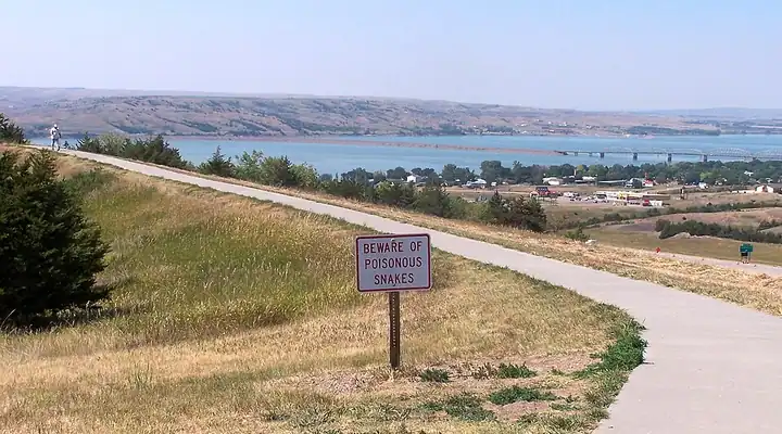 Chamberlain, South Dakota, beside the Missouri River