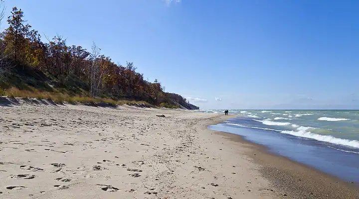 A view of Indiana Dunes National Park in Indiana