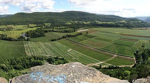 The view from Vroman’s Nose near Middleburgh, New York