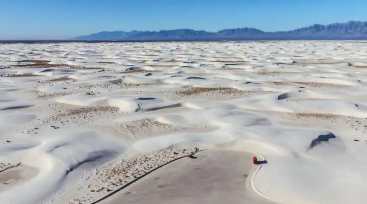 A view of White Sands National Park in New Mexico