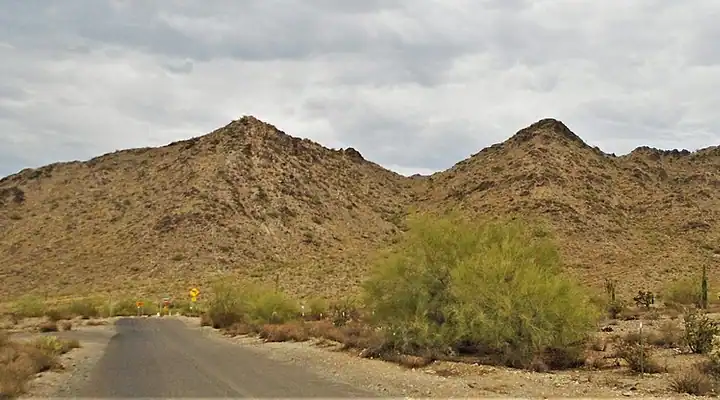 The San Tan Mountains near San Tan Valley, Arizona